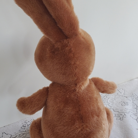 Brown Bunny Rabbit Going On An Egg Hunt Stuffed Plush 13” Kohls Cares Easter - Picture 4 of 5